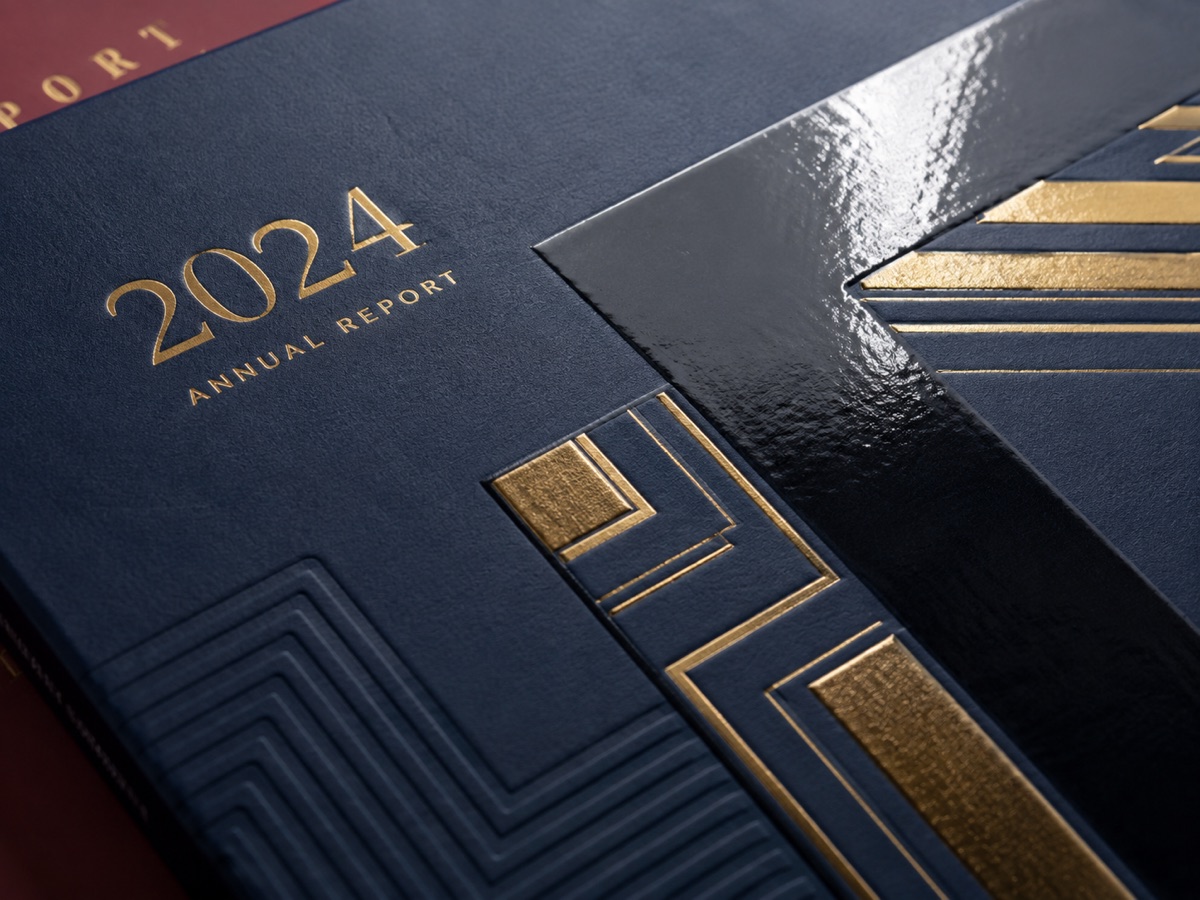 Foiled and laminated book cover